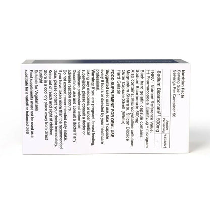 Sodium bicarbonate 500mg 100 capsulesÂ FOOD SUPPLEMENT - Arc Health Nutrition UK Ltd 