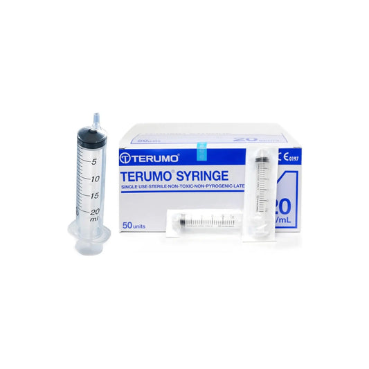 Terumo 20ml Disposable 50 Syringes - Arc Health Nutrition UK Ltd 