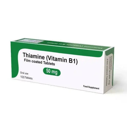 Vitamin B1 50mg Thiamine 100 Tablets VEGETARIAN - Arc Health Nutrition UK Ltd