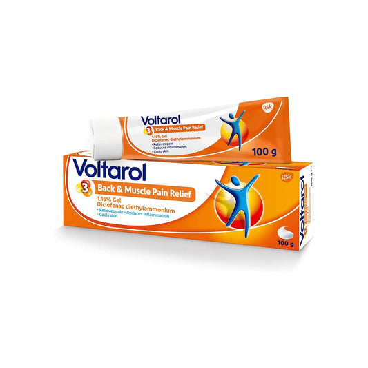 Voltarol Back & Muscle 1.16% Pain Relief 100g Gel - Arc Health Nutrition UK Ltd 