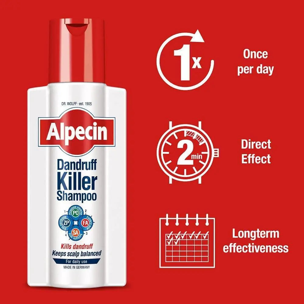 Alpecin Dandruff Killer 250ml Shampoo - Arc Health Nutrition UK Ltd 