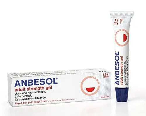 Anbesol Adult Strength Gel, 10 Gram - Arc Health Nutrition UK Ltd 