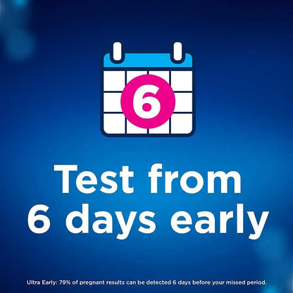 Clearblue Pregnancy Test Ultra Early Triple-Check & Date Combo Pack, 3 Tests (1 Digital, 2 Visual) - Arc Health Nutrition UK Ltd 