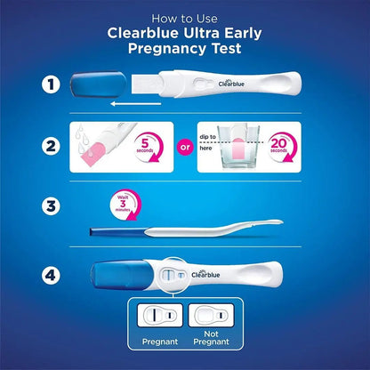 Clearblue Pregnancy Test Ultra Early Triple-Check & Date Combo Pack, 3 Tests (1 Digital, 2 Visual) - Arc Health Nutrition UK Ltd 