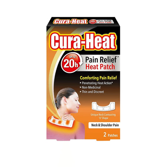 Cura-heat Neck and Shoulder Pain 2 patches - Arc Health Nutrition UK Ltd 
