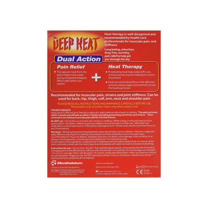 Deep Heat Pain Relief 4 Heat Patches - Arc Health Nutrition UK Ltd 