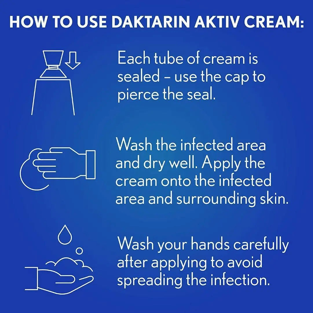 Daktarin Aktiv 15g Cream - Arc Health Nutrition UK Ltd 