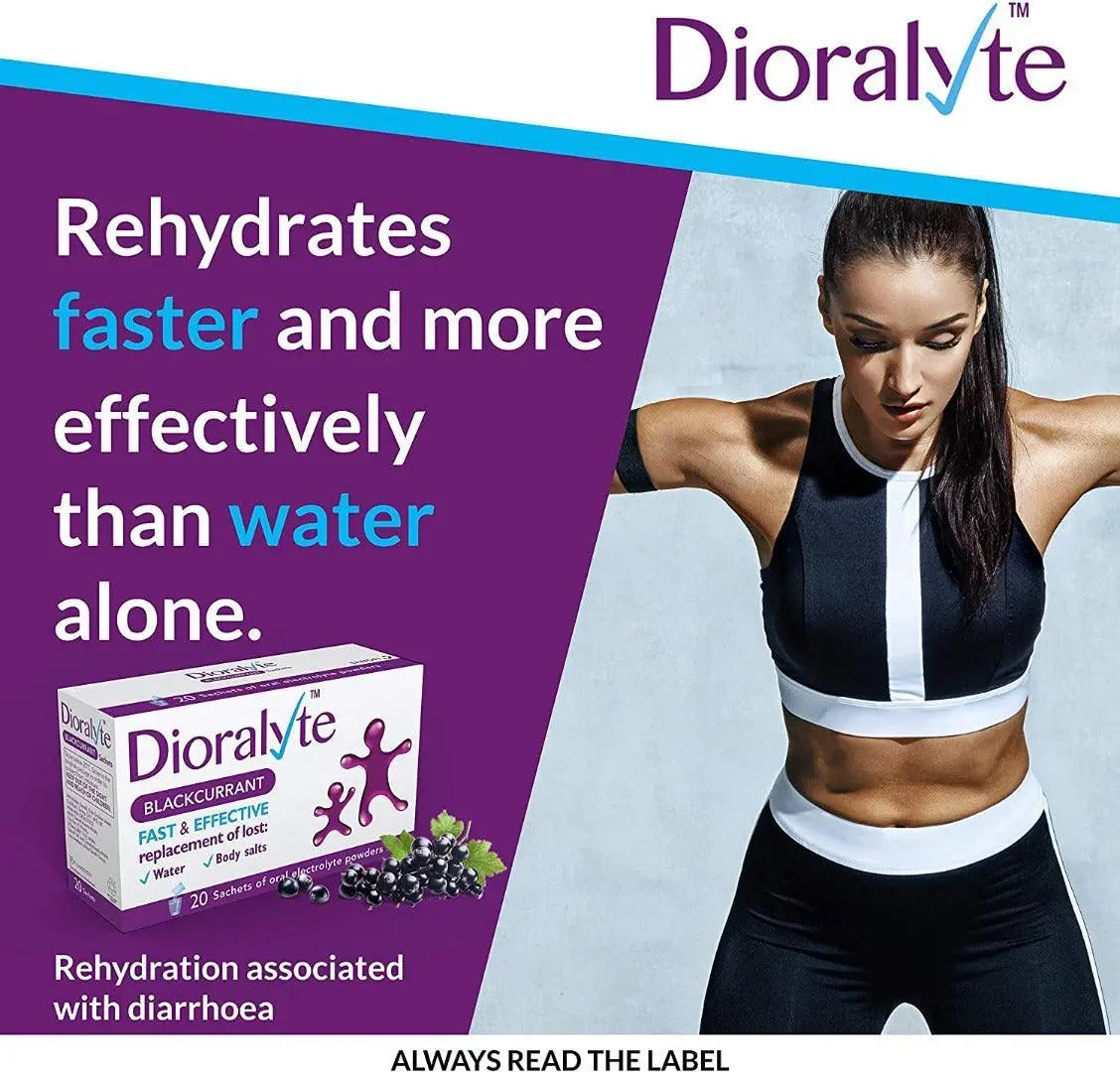 Dioralyte Blackcurrant Medication 6 Sachets - Arc Health Nutrition UK Ltd 