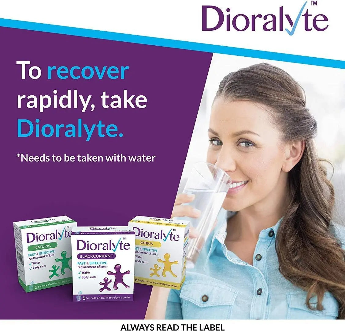 Dioralyte Raspberry Medication 6 Sachets - Arc Health Nutrition UK Ltd 