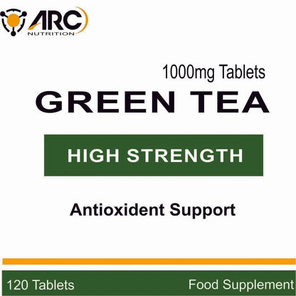 Green Tea Extract 1000mg 100 tablets - Arc Health Nutrition UK Ltd 