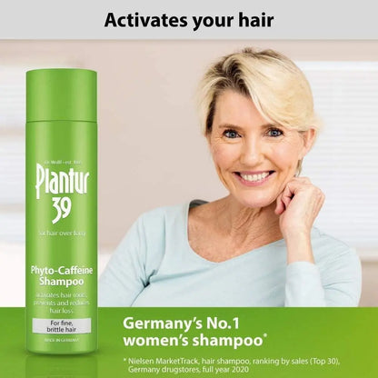 Plantur Caffeine Fine Hair 250ml Shampoo - Arc Health Nutrition UK Ltd 