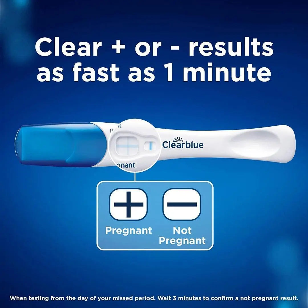Pregnancy Test - Clearblue Rapid Detection, Result As Fast As 1 Minute, 2 Tests - Arc Health Nutrition UK Ltd 