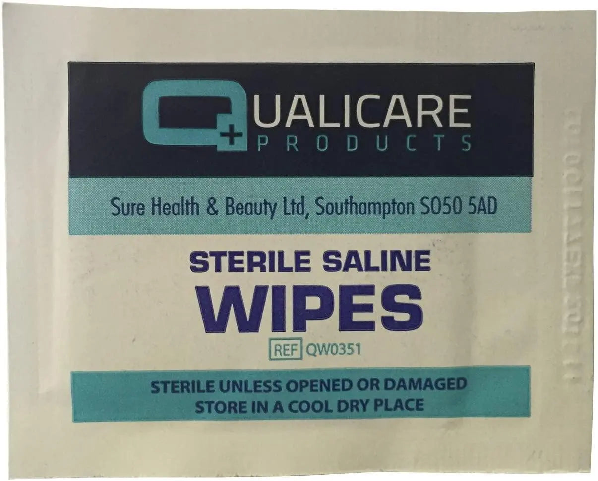 Saline Wipes Pack of 100 - Arc Health Nutrition UK Ltd 