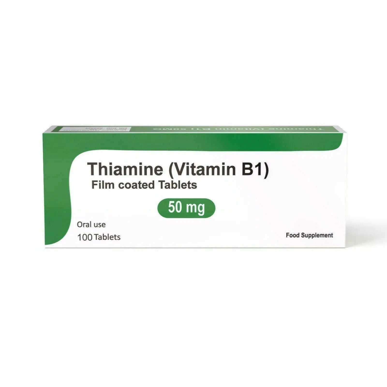Vitamin B1 50mg Thiamine 100 Tablets VEGETARIAN - Arc Health Nutrition UK Ltd 