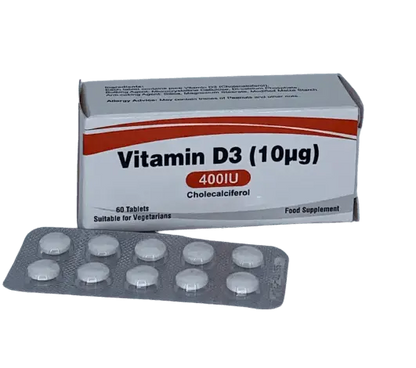 Vitamin D3 400iu 60 tablets - Arc Health Nutrition UK Ltd 