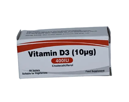 Vitamin D3 400iu 60 tablets - Arc Health Nutrition UK Ltd 