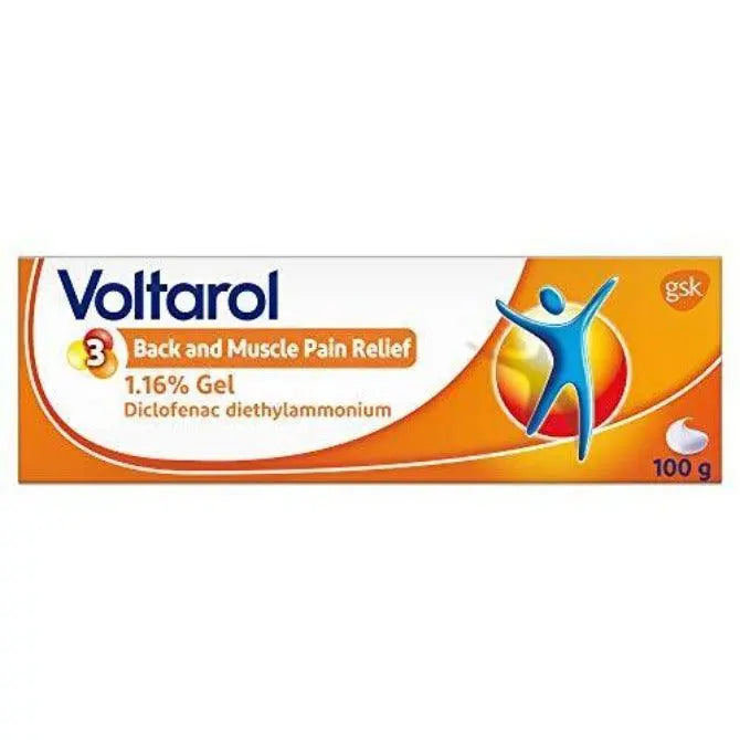 Voltarol Back & Muscle 1.16% Pain Relief 100g Gel - Arc Health Nutrition UK Ltd 