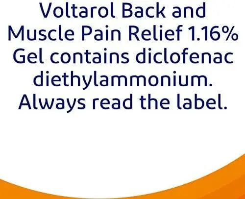 Voltarol Back & Muscle 1.16% Pain Relief 100g Gel - Arc Health Nutrition UK Ltd 